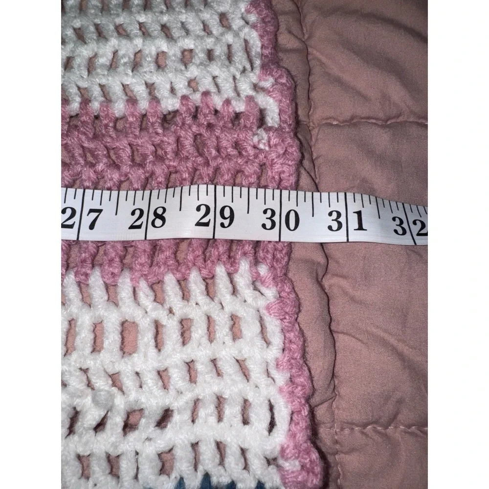 Handmade Crocheted Baby Afghan Or Shoulder Shawl